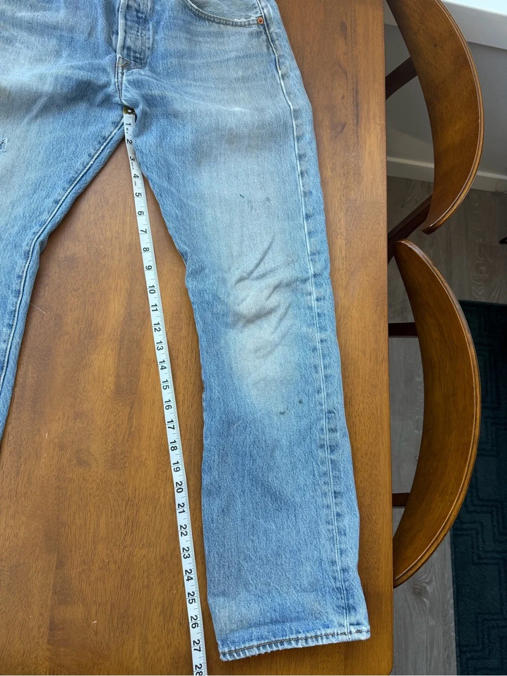 Distressed Levi’s 501s - men’s 32 x 28 (label says 32x30)
